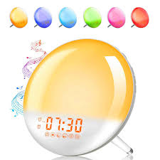 Alarm Clock Wake Up Light Xiron Light Alarm Clock With Sunrise Sunset Simulation Dual Alarms And Snooze Function 7 Colour Atmosphere Lamp 7 Natural Sounds And Fm Radio For Kids Adults Bedroom