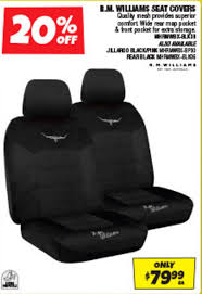 E M Williams Seat Covers Offer At Autobarn