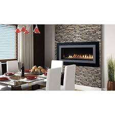 Contemporary Linear Gas Fireplace