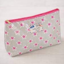 star oilcloth gift makeup cosmetic bag