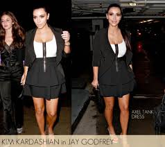 Kim Kardashian Love The Jay Godfrey Axel Tank Dress