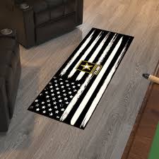 army washable non slip runner rug