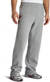 Russell Athletic Mens Dri Power Open Bottom Sweatpants With Pockets Oxford Medium