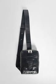 Bottega Veneta Man's Black Shoulder Bag