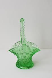 Vintage Uranium Green Depression Glass