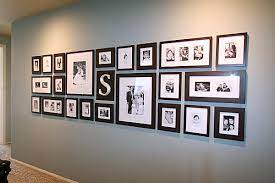 displaying family photos on your walls