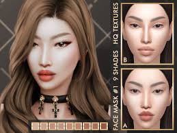 patreon asian face mask 1 the sims
