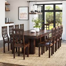 double pedestal dining table set