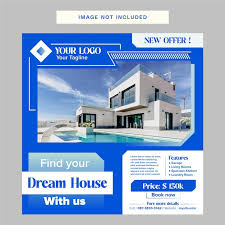 Premium Vector A Flyer For A House