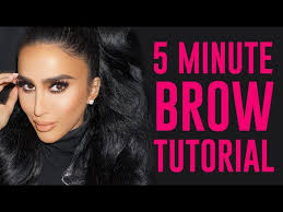 5 minute brow tutorial for beginners