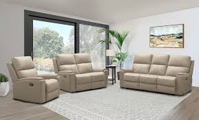 top grain leather reclining sofa set