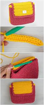 crochet double makeup bag love crochet