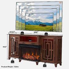 Jxqtlingmu 3 Sided Glass Fireplace Tv