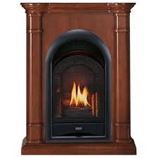 Procom Dual Fuel Ventless Gas Fireplace System 10000 Btu T Stat Control Apple Spice Fs100t 3as