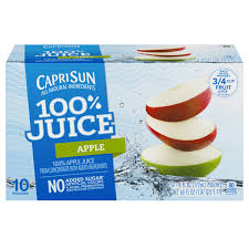 capri sun 100 juice drink apple