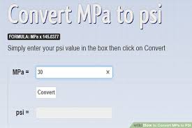 How To Convert Mpa To Psi 6 Steps With Pictures Wikihow