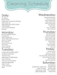 Free Printable Chore Chart Cleaning Lists Cleaning