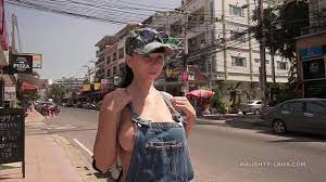 The denim overalls with no top in public - XVIDEOS.COM
