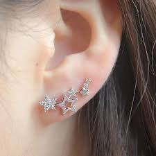 fashion jewelry ear crawlers crystals