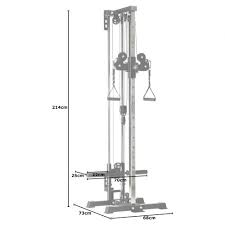 wall rack mounted cable pulley machine