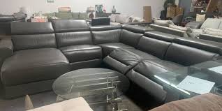 nevio 5 piece leather sectional couch