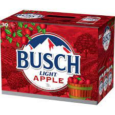 busch light apple 30 12 oz cans