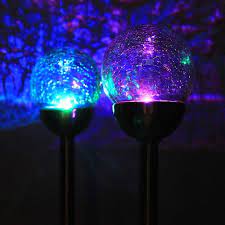 Glass Ball Solar Light With Color