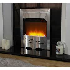 Electric Fire Silver Fireplace Heating