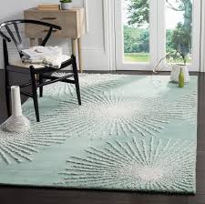 teal indoor abstract area rug