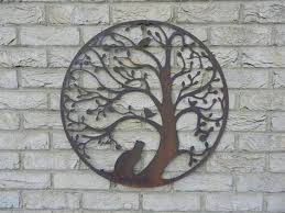 Metal Tree Wall Art Garden Wall Decor