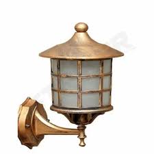 Antique Golden Aluminium Lamp