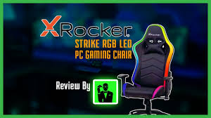 x rocker strike rgb led pc gaming chair