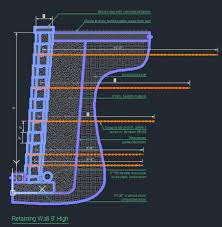 Retaining Wall Cad Files Dwg Files