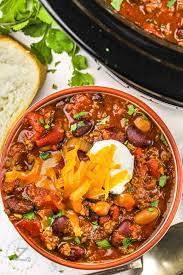 crock pot chili easy prep and loaded