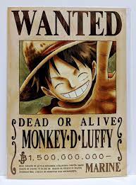ONE PIECE WANTED POSTER LUFFY & LATEST NEWS OFFICIAL MUGIWARA STORE BRAND  NEW FS | eBay