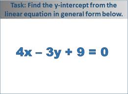 Y Intercept From A Linear Equation