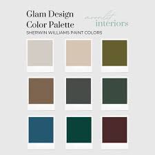 Glam Interior Design Home Color Palette