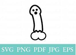 Ghost Penis Svg Halloween Party Dick Vector Files for - Etsy Norway