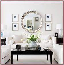 Living Room Circle Mirror Wall Decor
