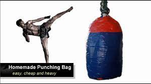 homemade punching bag easy and