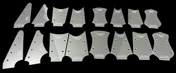 Hi guys, i have uploaded a pdf for free download, its pretty much every fender head stock for their entire range including artist models, it is both front and back shape with tuner hole spacing. 16pc Cigar Box Guitar Headstock Shape Templates For Extended Headstocks 2 Sizes Each Of 8 Different Custom Designs C B Gitty Crafter Supply