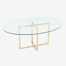 Kross Table With Glass Oval Top Ibfor