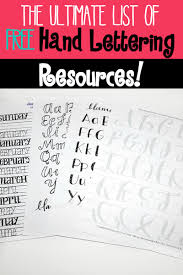 The Ultimate List Of Free Hand Lettering Resources Sublime