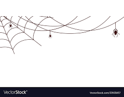 spider web banner cobweb with spiders