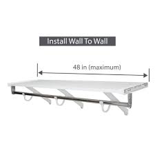 rubbermaid white premium wood shelving