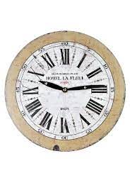 Wall Clock Round French Theme Hotel La