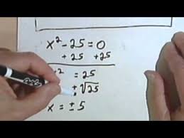 solving quadratic equations with the