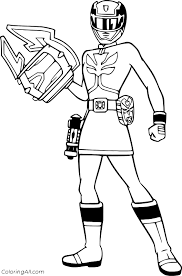 Troy, the red ranger is a born leader with incredible martial art skills. Power Rangers Coloring Pages Coloringall