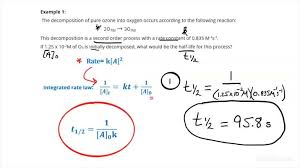 How To Calculate Half Life Of A Second