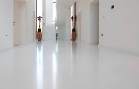 poured resin and concrete flooring